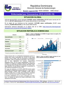 ocho fallecimientos y 320 casos nuevos de coronavirus