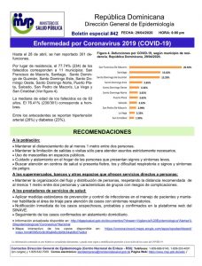 ocho fallecimientos y 320 casos nuevos de coronavirus