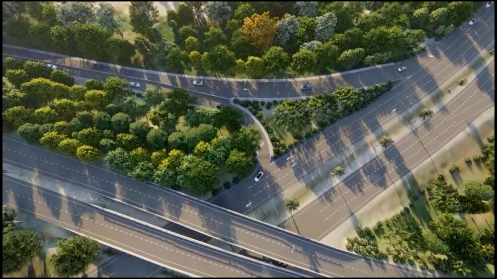 reconstrucción autopista